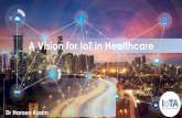 A Vision for IoT in Healthcare · IoT –Proactive & Personalised Care Pre-disease preventative health management 1. Pre- Disease Early intervention in chronic disease 2. Early Disease