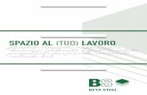 spazio al (tuo) lavoro - Mobili metallici per Ufficio · dc01EN-10130 metal sheets of different thickness, co-ated with epoxy-polyester powder paintings, in classic colors or customizable