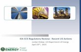 IEA CCS Regulatory Review: Recent US ActionsExamples of State Compliance Measures 1. Make fossil fuel-fired power plants more efficient Efficiency Improvements Efficiency improvements