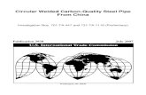 Circular Welded Carbon-Quality Steel Pipe From …Circular Welded Carbon-Quality Steel Pipe From China Investigation Nos. 701-TA-447 and 731-TA-1116 (Preliminary) Publication 3938
