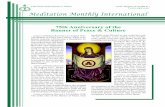 Meditation Monthly International 12-1-Banner.pdf · Meditation Monthly International of future projects began to emerge. Many other cities have similar events. Mexico right now is