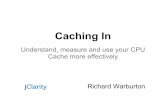 Caching In - Amazon S3s3-eu-west-1.amazonaws.com/presentations2013/10_presentation.pdf · Good Benchmark has Low Variance. You can measure Cache behaviour. Principles & Examples ...