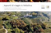 Appunti di viaggio in Valtellina di... · 3 Eccellenze tra Chiavenna e Morbegno pag. 14 4 Golf & wine in Valtellina pag. 16 5 Strade del Maroggia, del Sassella, del Grumello e dell’Inferno