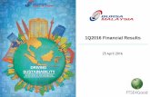 1Q2016 Financial Results - Bursa Malaysiabursa.listedcompany.com/misc/presentation_slide_1Q_2016.pdfHighlights For 1Q2016 Best 1st quarter financial performance since 2008 Financial