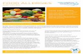 Food Allergies › ... › 09 › 5-Food-Allergies1.pdf2014/09/05  · On their own, food allergies rarely cause asthma. Vomiting and hives are the most common reactions to food allergies.