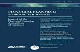 ISSN: 2206-1347 (Print) FINANCIAL PLANNING ......The Financial Planning Research Journal (FPRJ) aims to publish high-quality, original, scholarly peer-reviewed articles from a wide