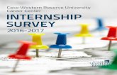 Case Western Reserve University Career Center INTERNSHIP ... · The 2016-17 Internship Survey was administered using Qualtrics, a web-based assessment vendor, o ver approximately