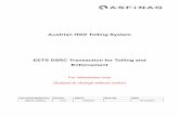 Austrian HGV Tolling System - ASFiNAG...EETS DSRC Transaction for Tolling and Enforcement EETS-DSRC_transaction_V3.2.docx 2/26 History Version Date Modification Established Approved