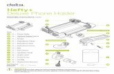 Hefty+ Deluxe Phone Holder › 3977974186097 › ...B C I H J K A E F D G L M ElastoMount™ Option Stem Mount Option Handlebar Clip Option Assembly instructions HL6300 Hefty+ Deluxe