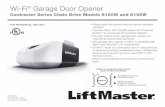 Wi-Fi Garage Door Opener › files › 129037982.pdfWi-Fi® Garage Door Opener Contractor Series Chain Drive Models 8160W and 8165W † Please read this manual and the safety materials