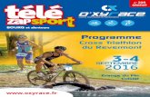 Cross Triathlon du Revermont - triclair.com · 2016-08-25 · championnats. Ainsi dès cette année, L’O’xyrace sera support des championnats dépar-tementaux de Cross Triathlon.