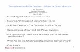 Power Semiconductor Devices - Silicon vs. New Materials · 2017-07-18 · Power Semiconductor Devices - Silicon vs. New Materials Jim Plummer Stanford University IEEE Compel Conference