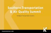 Southern Transportation & Air Quality Summit · Weather Response Traffic Delays Waze Alerts Construction on Road Forest (1 Traffic Alert: UTC District Counry City Roed Neme Mile Point