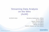 Streaming Data Analysis on the Wire (AoW) Katramatos.pdf•Smart Meter load data used to predict future grid load •In comparison with various time-series baseline algorithms, best
