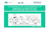 guidanCE for investigating LOGISTICS incidents and ... Practices... · No responsibility will be assumed by the participating associations (Cefic, ECTA, Fecc) in relation to the information