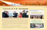 A newsletter of JKspotlight - jkcement.com 2 jan-feb 11 spotlight.pdfCements Works, Gotan. The special spotlight in this issue is on Mr. A.K. Saraogi - CFO, J.K. Cement Ltd. and Dr.