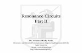 Resonance Circuits Part II - scholar.cu.edu.egscholar.cu.edu.eg/?q=refky/files/lecture_2-_resonance_circuits_-_part... · Outline of This Lecture •Previously on ELC 1030 •Examples