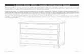 4 Drawer dresser (5522) - Assembly and Operation Manual · 4 Drawer dresser (5522) - Assembly and Operation Manual Congratulations on purchasing an MDB Family product. This product