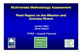 Final Presentation - Multivariate Methodology Assessment ......Final Presentation - Multivariate Methodology Assessment of the Mission and Aransas rivers Author: Texas Parks and Wildlife