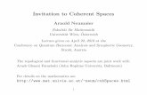 Invitation to Coherent Spaces - mat.univie.ac.atneum/ms/cohInvitSlides.pdf · Invitation to Coherent Spaces Arnold Neumaier Fakult at fur Mathematik Universit at Wien, Osterreich