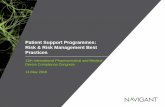 Patient Support Programmes: Risk & Risk Management Best ...Patient Support Programmes: Risk & Risk Management Best Practices. ... Guidance Notes for Patient Safety and Pharmacovigilance