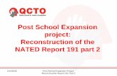 Post School Expansion project: Reconstruction of the NATED ... › images › presentations › 6th › ... · Post School Expansion project: Reconstruction of the NATED Report 191
