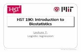 HST 190: Introduction to Biostatistics...4 HST 190: Intro to Biostatistics •Plotting this data and fitting a linear regression line, we see that the linear model is not tailored