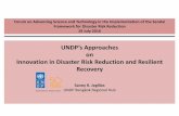 UNDP’s Approaches · UNDP’s Approaches on Innovation in Disaster Risk Reduction and Resilient Recovery Sanny R. Jegillos UNDP Bangkok Regional Hub Forum on Advancing Science and