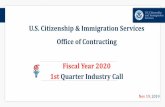 U.S. Citizenship & Immigration Services Office of ... · Description: Various types of furniture for offices throughout all of USCIS. Types of furniture include: lounge area seating,