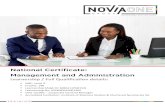 Learnership / Full Qualification detailsnoviaone.com/wp-content/uploads/2017/06/NQF-4-Business...2017/05/17  · National Certificate in Management and Administration NQF Level 4 Qualification: