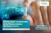 Driving Digital Transformation in the Pharma Industry · Driving Digital Transformation in the Pharma Industry: The Industry 4.0 Journey ... Automation of manufacturing Founding of
