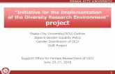 “Initiative for the Implementation of the Diversity …...“Initiative for the Implementation of the Diversity Research Environment” project Osaka City University(OCU) Outline