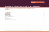 APPRENTICESHIP CERTIFICATION CHECKLIST › web › wp-content › uploads › 2020 › 01 › ...2020/01/30  · Apprenticeship Completion Certificate. For instance, if a name can
