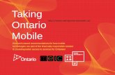 Taking Ontario Mobile - THINK Conference...Taking Ontario Mobile 1 Taking Ontario Mobile Research-based recommendations for how mobile technologies are part of the financially responsible