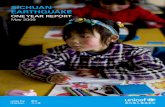 UNICEF-China Sichuan Earthquake One Year Report · delivery of more than US$ 8 million dollars worth ... UNICEF has utilized US$ 20 million dollars (RMB 136 million) in support of