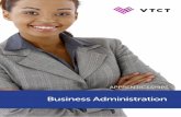 Business Administration - VTCT · a National Vocational Qualification (NVQ) or Vocationally Related Qualification ... Knowledge qualification Also referred to as a technical certificate,