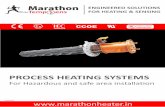 PROCESS HEATING SYSTEMS - tempsens.com€¦ · Marathon Process heating systems or Electric heaters are widely used in Process heating application in Oil n Gas, refinery, Petro chemicals,