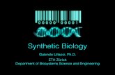 Synthetic Biology - WordPress.com · Synthetic biology is the engineering of biology: the deliberate (re)design and construction of novel biological and biologically based parts,