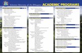 ACADEMIC PROGRAMSweb1.aup.edu.ph/wp-content/uploads/AP20182019.pdf · Bachelor of Tradigital Fine Arts Major: Visual Communication and Design ESL (English as a Second Language) *Bachelor