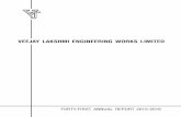 VEEJAY LAKSHMI ENGINEERING WORKS LIMITED€¦ · from 01/10/2016 to 30/09/2019 on the following terms and conditions: reMUNeratioN: i) Salary: ` 2,50,000/- per month In addition to