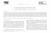 Crop physiology and productivity - Ciradgreenlab.cirad.fr/GLUVED/html/bibliography/J_Jeuf_97.pdf · as a base temperature (Etrv6 and Derieux, 1982). Thermal time units have been widely