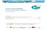 PROGRAMME - Mutualité Française Grand Est › content › uploads › ... · 16h10-16h30 Isoler sainement grâce aux matériaux biosourcés Conférence par Pavatex Cibles : adultes