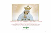 MEMORIAL OF OUR LADY OF FATIMA - Sangguniang Laiko ng ... · MEMORIAL OF OUR LADY OF FATIMA National Consecration to the Immaculate Heart of Mary “We pray as one. We heal as one.