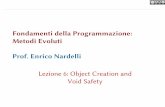 Fondamenti della Programmazione: Metodi Evoluti Prof. Enrico …nardelli/fondamenti-program... · 2020-03-31 · I call it my billion-dollar mistake. It was the invention of the null