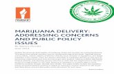 Marijuana Delivery: Addressing Concerns and Public Policy ... · representation is misleading, “A delivery service isn’t a big truck with cannabis leaves painted all over it,