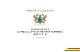 MATHEMATICS CURRICULUM FOR PRIMARY SCHOOLS (BASIC … · The mathematics curriculum is designed to help learners to: 1. recognise that mathematics permeates the world around us; 2.