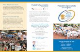 PSV’s Philanthropic Goals · PSV’s Philanthropic Goals Our mission is to provide superb pediatric specialty care to children of Northern Virginia, including those whose families