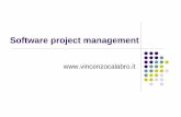 Il Software Project Management - vincenzocalabro.it · Software project management. ... Visual Basic 40 C++ 29 SQL 12. 28 LOC/FP ... 3.2 Assunzioni, Dipendenze, Vincoli Fattori esterni