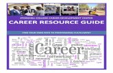 STONEHILL COLLEGE CAREER DEVELOPMENT CENTER …...stonehill college career development center career resource guide find your own path to professional fulfillment