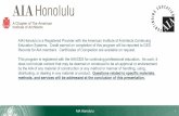 AIA Honolulu is a Registered Provider with the … Paradigms...AIA Honolulu 1 AIA Honolulu is a Registered Provider with the American Institute of Architects Continuing Education Systems.